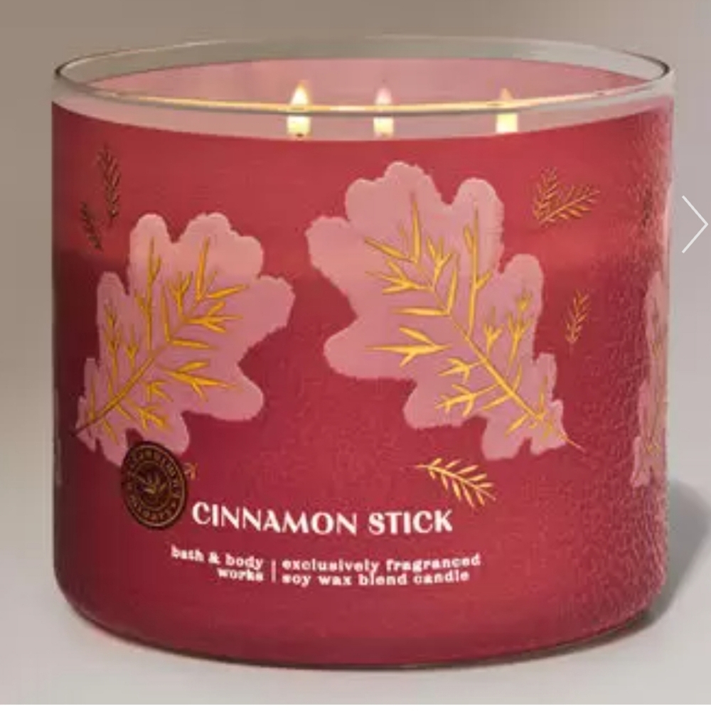 🛍BOGO 50% OFF🍂🕯NWT‼️ BBW "Cinnamon Stick" 3-wick Candle •Online Exclusive• - Picture 6 of 11